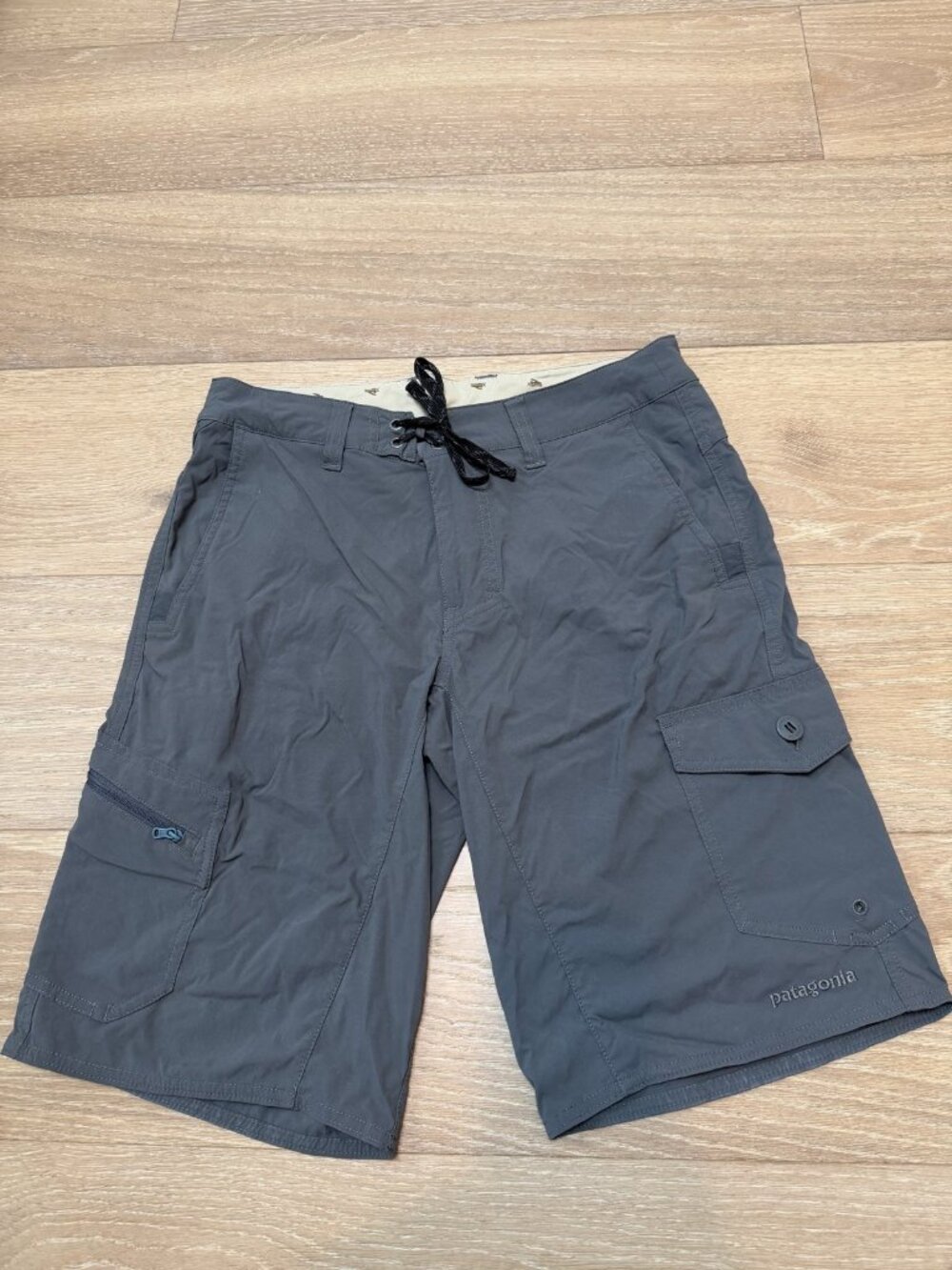 Patagonia MOC Hybrid Shorts 21in Mens 30 Blue Gray